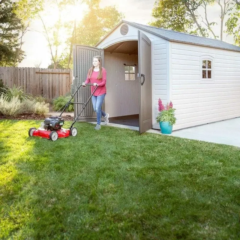 8' wide x 15' deep plastic storage shed - Online Shop