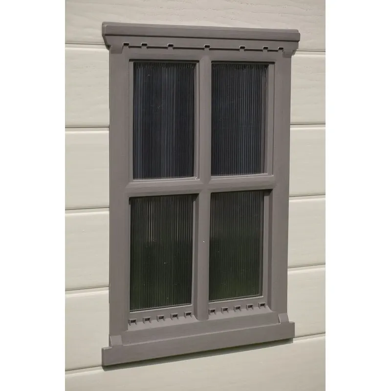 Factor 8 ft wide x 6 ft deep plastic storage shed - Online Shop