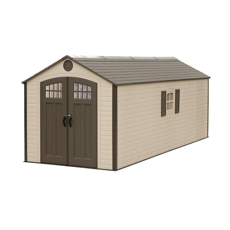 8 ft. W x 20 ft. D Plastic Storage Shed - Online Shop