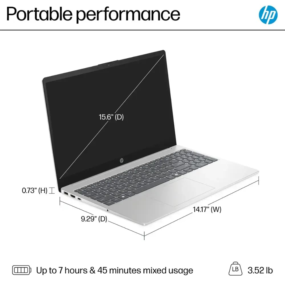 15.6 Touchscreen Laptop Computer, Intel 13th i7 1355U (Up to 5.0GHz), Windows 11 Pro, 32GB RAM, 1TB SSD, Wi-Fi 6, FHD Display, Privacy HD Camera, Stereo Speaker, Copilot AI, RH-Accessories - Online Shop