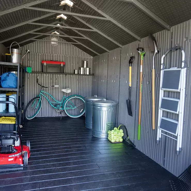 Lifetime 8ft x 17ft 5 (2.4 x 5.3m) Rough Cut Outdoor Storage Shed - Model 60352 - Online Shop