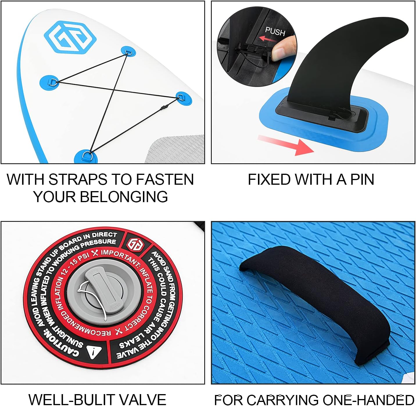 Goosehill Inflatable Stand Up Paddle Board, Premium SUP Package, 10' Long 32 Wide 6 Thick, Patterns Open for Customization - Online Shop