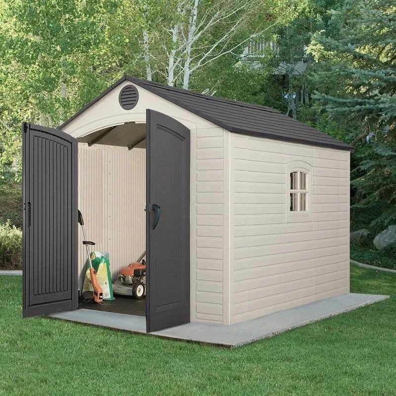 8 feet. Width x 10 feet. D plastic traditional storage shed - Online Shop