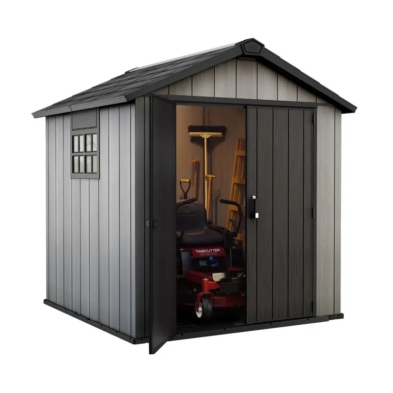 Oakland 7.5 ft wide x 7.5 ft deep plastic storage shed - Online Shop