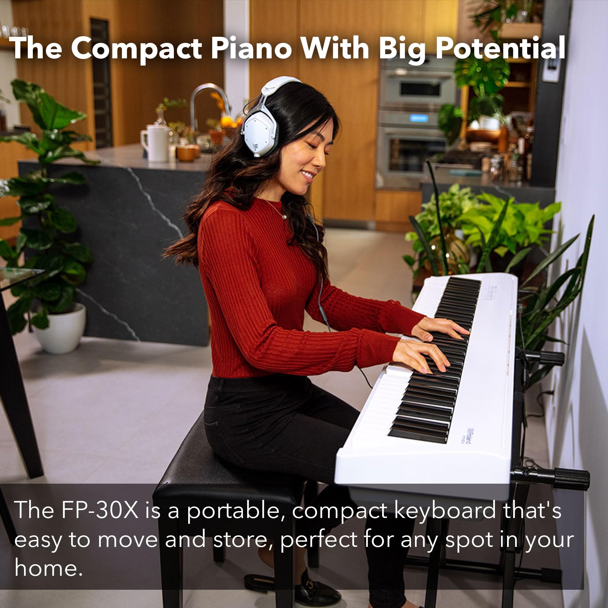 Roland FP-10 Digital Piano - Black Bundle with KSC-FP10 Stand, Bench, Sustain Pedal, Instructional Book, Online Lessons, Instructional DVD, and Austin Bazaar Polishing Cloth - Online Shop