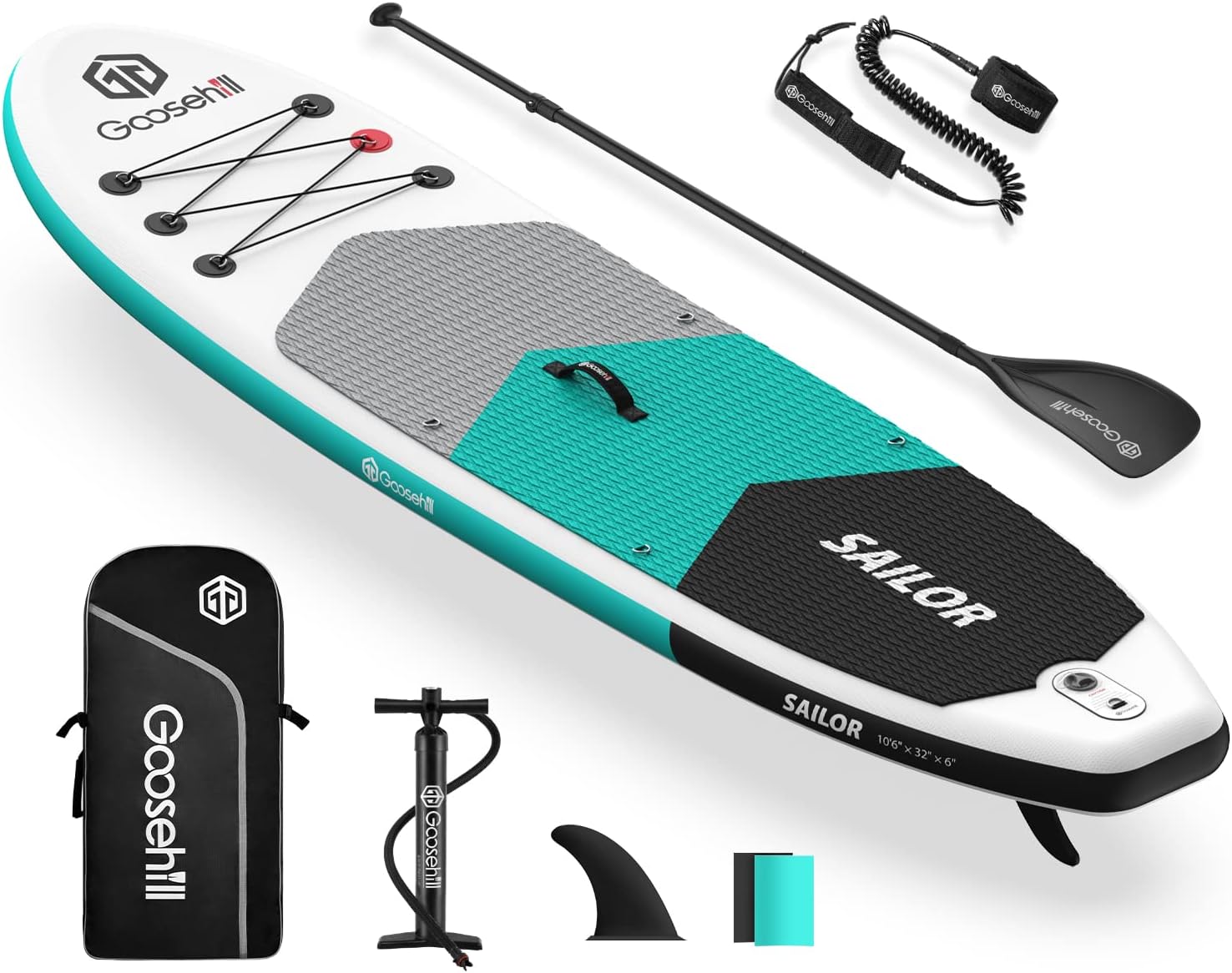 Goosehill Inflatable Stand Up Paddle Board, Premium SUP Package, 10' Long 32 Wide 6 Thick, Patterns Open for Customization - Online Shop