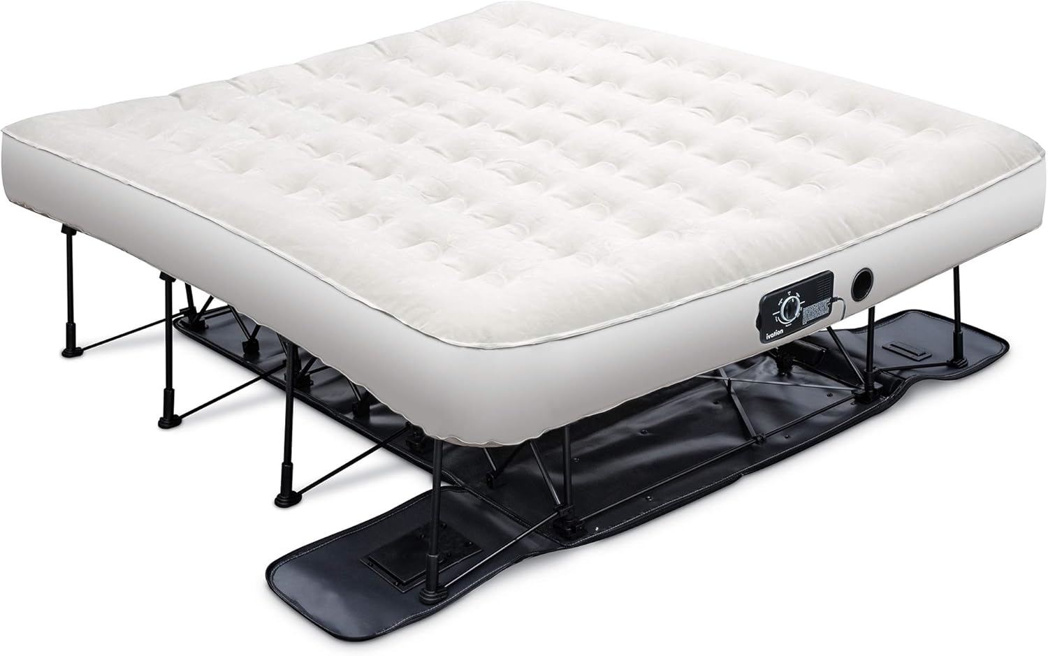 Ivation EZ-Bed Air Mattress with Frame & Rolling Case, Self Inflatable, Blow Up Bed Auto Shut-Off, Comfortable Surface AirBed, Best for Guest, Travel, Vacation, Camping - Online Shop