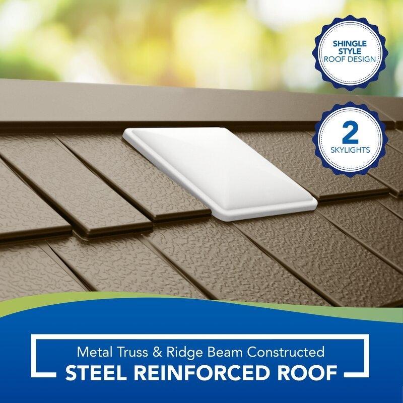 6 ft. 3 in. W x 5 ft. 6 in. D Resin Storage Shed - Online Shop