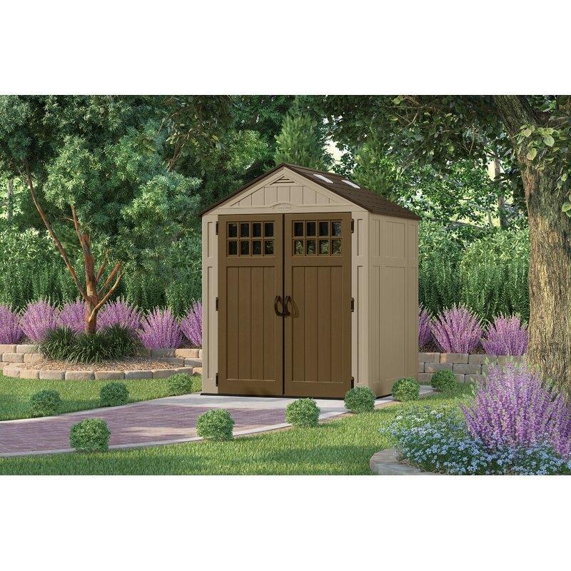 6 ft. 3 in. W x 5 ft. 6 in. D Resin Storage Shed - Online Shop