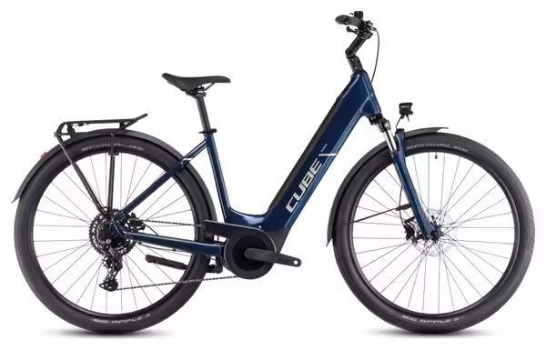 Cube Touring Hybrid One 500 Easy Entry Electric Hybrid Bike Shimano Cues 9S 500 Wh 700 mm Cotton White Grey 2025 - Online Shop