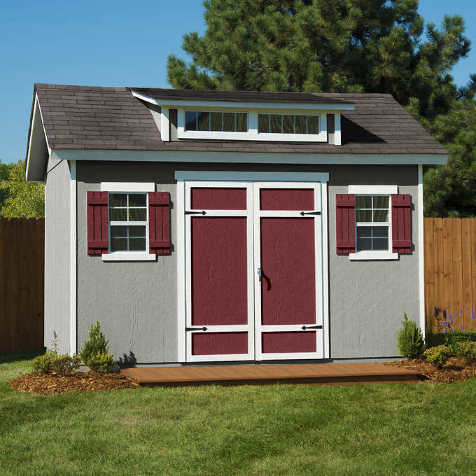 Montague 12' x 8' Wood Storage Shed - Assemble Yourself - Online Shop