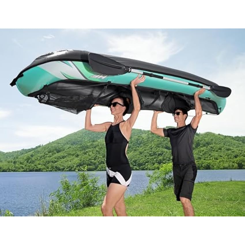Bestway Hydro Force Inflatable Kayak Set | Includes Seat, Paddle, Hand Pump, Storage Carry Bag | Great for Adults, Kids and Families - Online Shop