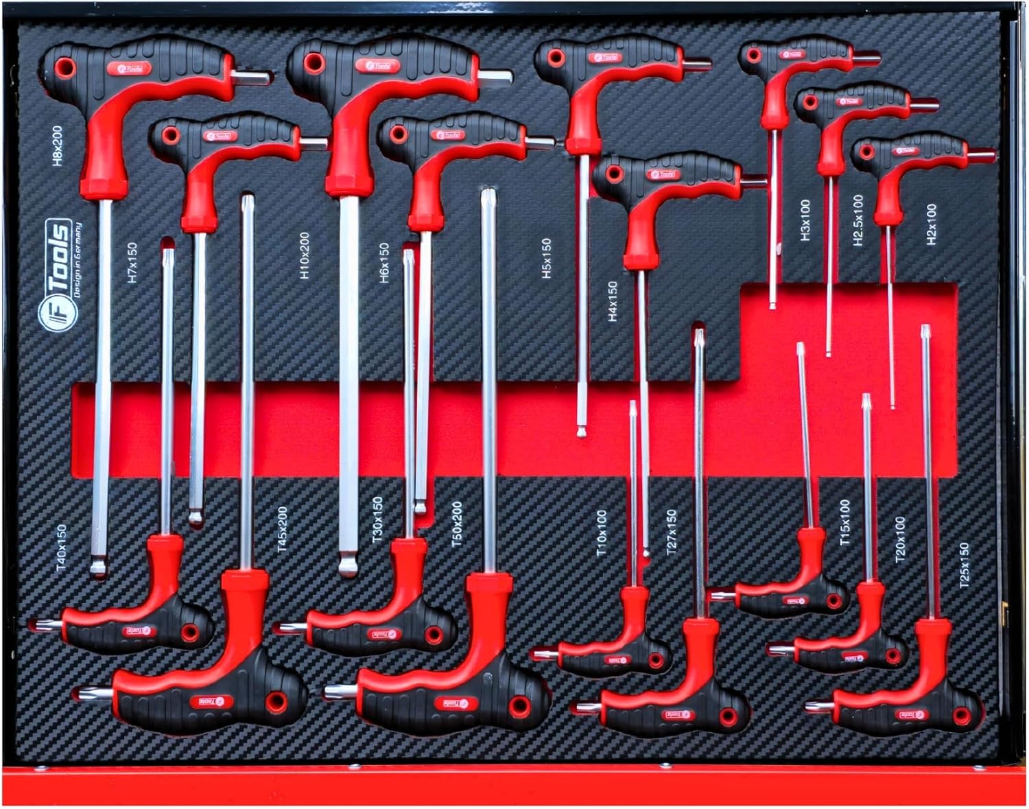 toolcar F-Tools Red XXL workshop trolley tool trolley filled with tools - Online Shop